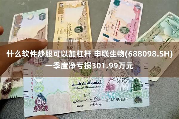 什么软件炒股可以加杠杆 申联生物(688098.SH)一季度净亏损301.99万元
